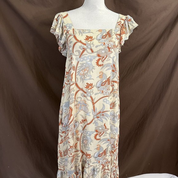 House of Harlow Dresses & Skirts - NEW House of Harlow 1960 Boho Maxi Dress SMALL Flutter Sleeves - w/ Pockets